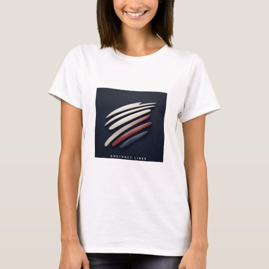 T-shirt Abstract Lines Tシャツ (正面)