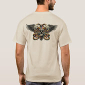 T-Shirt Adler USA Schlangen Totenkopf Festival Tシャツ (裏面)