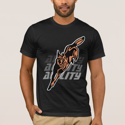 t-shirt agility malinois tシャツ (正面)