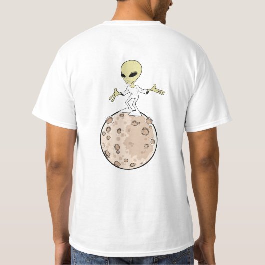 T-shirt "Alien sur sa planète" Tシャツ (裏面)