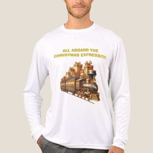 T-Shirt All Aboard the Xmas Express Long Sleeve  トライブレンドＴシャツ (正面)