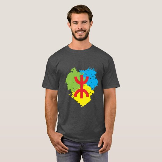 T-shirt Amazigh flag Tシャツ (正面フル)