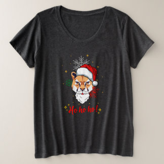t-shirt animal ho ho ho  プラスサイズTシャツ