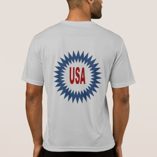 T-shirt  argent  dos homme  SUN  USA Tシャツ (裏面)