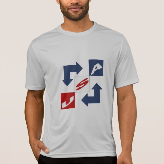 T-shirt argent homme   DESIGN   USA  Tシャツ (正面)