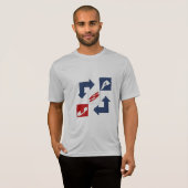 T-shirt argent homme   DESIGN   USA  Tシャツ (正面フル)