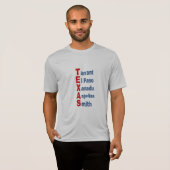 T-shirt argent homme TOURISME TEXAS Tシャツ (正面フル)