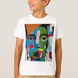 T-shirt art abstrait tシャツ