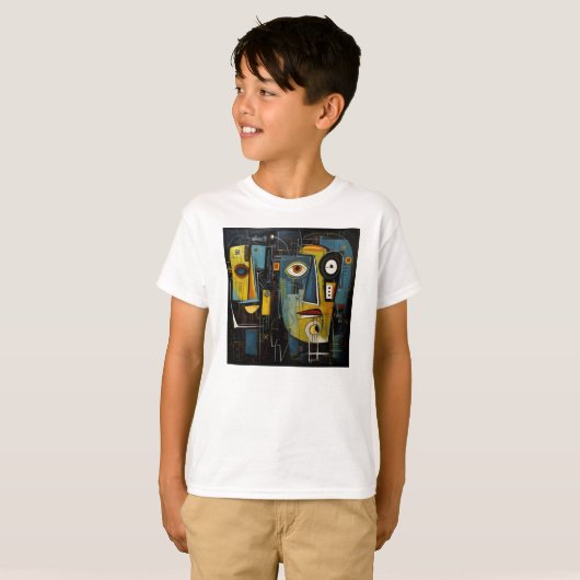 T-shirt art abstrait tシャツ (正面フル)