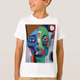 T-shirt art abstrait tシャツ