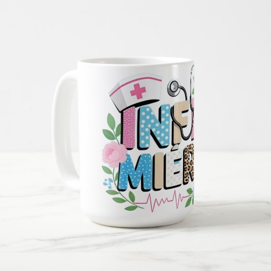 T-shirt artistique « INFIRMIÈRE  コーヒーマグカップ (正面左)