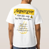 T-shirt — Asperger Tシャツ (裏面)