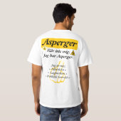 T-shirt — Asperger Tシャツ (裏面フル)