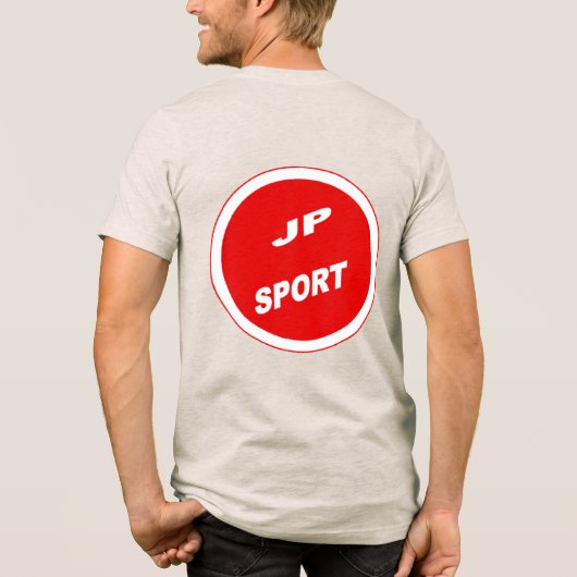 T-shirt avoine dos homme JAPAN SPORT トライブレンドTシャツ (裏面)