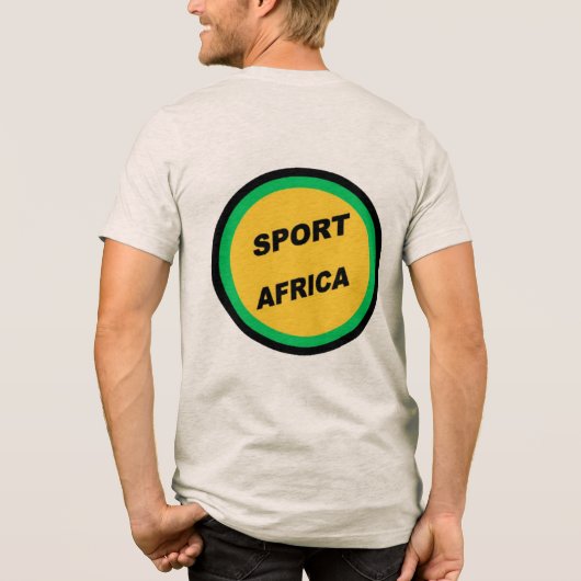 T-shirt avoine dos homme  SPORT  AFRICA トライブレンドＴシャツ (裏面)
