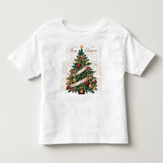 T-Shirt-Baby Merry Christmas トドラーTシャツ (正面)