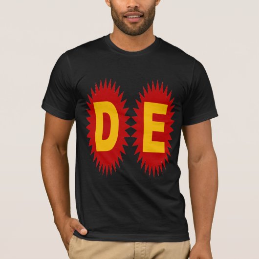 T-shirt basique BIO noir DESIGN DE ALLEMAGNE Tシャツ (正面)