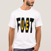 T-shirt basique blanc Design FOOT UE Tシャツ (正面)