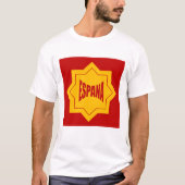 T-shirt basique blanc  hommes Design ESPANA Tシャツ (正面)