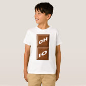 T-SHIRT  BASIQUE   BLANC  OHIO  CHOCOLAT Tシャツ (正面フル)