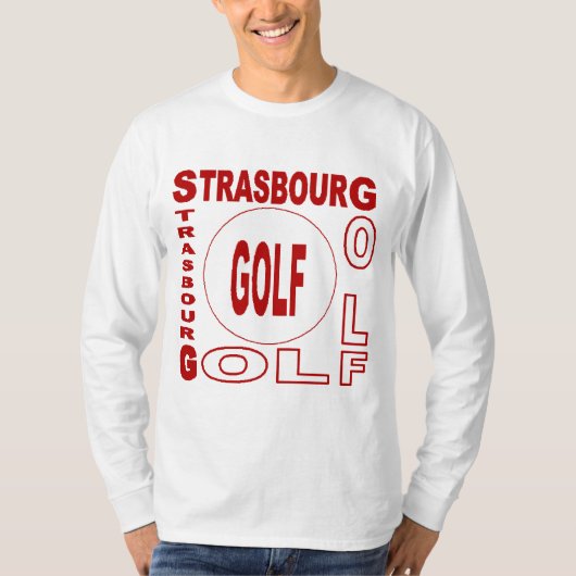 T-shirt basique blanc  STRASBOURG  GOLF Tシャツ (正面)