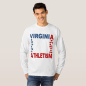 T-shirt basique blanc VIRGINIA ATHLETISM Tシャツ (正面フル)
