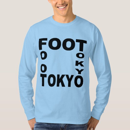 T-shirt basique bleu ciel FOOT TOKYO Tシャツ (正面)