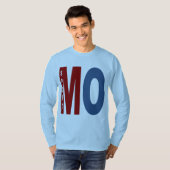 T-shirt basique bleu ciel MISSOURI SPORT Tシャツ (正面フル)