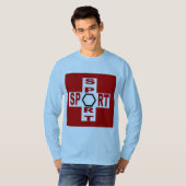 T-shirt basique bleu ciel SPORT SUISSE Tシャツ (正面フル)