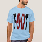 T-shirt basique bleu Design FOOT JAPON Tシャツ (正面)