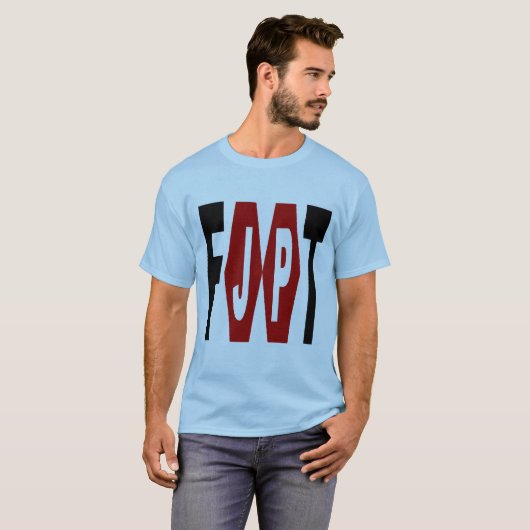 T-shirt basique bleu Design FOOT JAPON Tシャツ (正面フル)