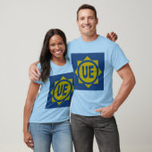 T-shirt basique bleu hommes Design UE Tシャツ (ユニセックス)