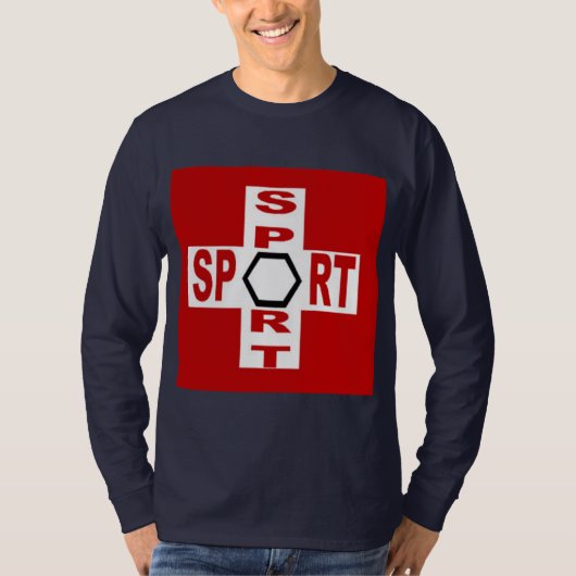 T-shirt basique bleu marine SPORT SUISSE Tシャツ (正面)