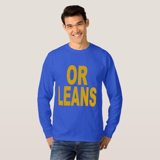 T-shirt basique bleu royal ORLEANS Tシャツ (正面フル)