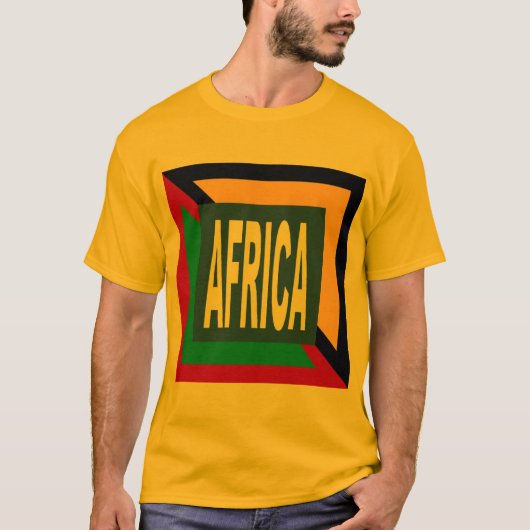 T-shirt basique doré  DESIGN AFRICA Tシャツ (正面)