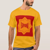 T-shirt basique doré  hommes Design  ESPANA Tシャツ (正面)