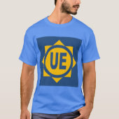 T-shirt basique foncé bleu hommes Design UE Tシャツ (正面)