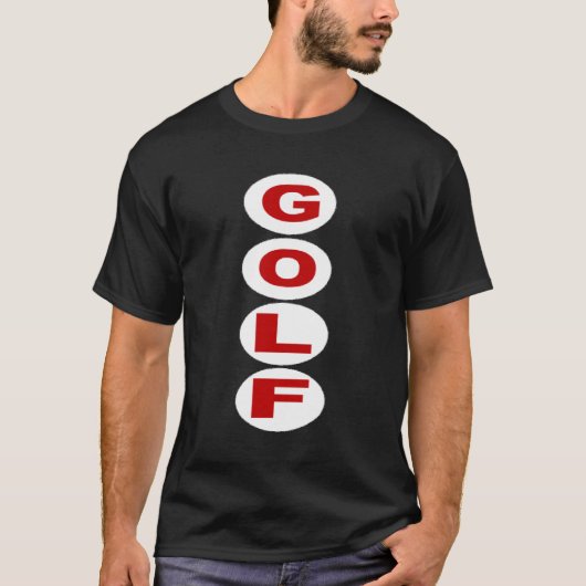 T-shirt basique foncé noir  GOLF Tシャツ (正面)