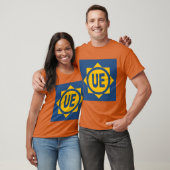 T-shirt basique foncé  orange hommes Design UE Tシャツ (ユニセックス)