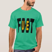 T-shirt basique foncé vert  Design FOOT UE Tシャツ (正面)