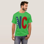 T-shirt basique foncé vert trèfle CAROLINA SPORT Tシャツ (正面フル)