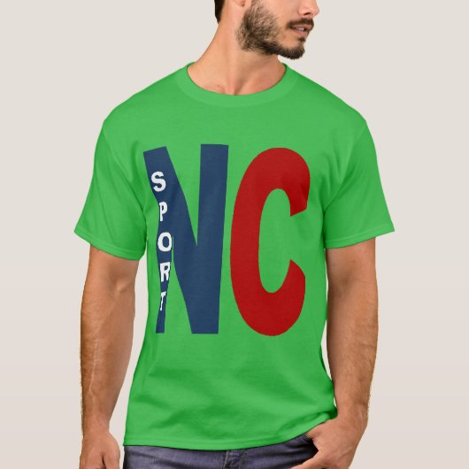 T-shirt basique foncé vert trèfle CAROLINA SPORT Tシャツ (正面)