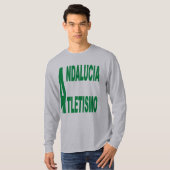 T-shirt basique gris ANDALUCIA ATLETISMO Tシャツ (正面フル)