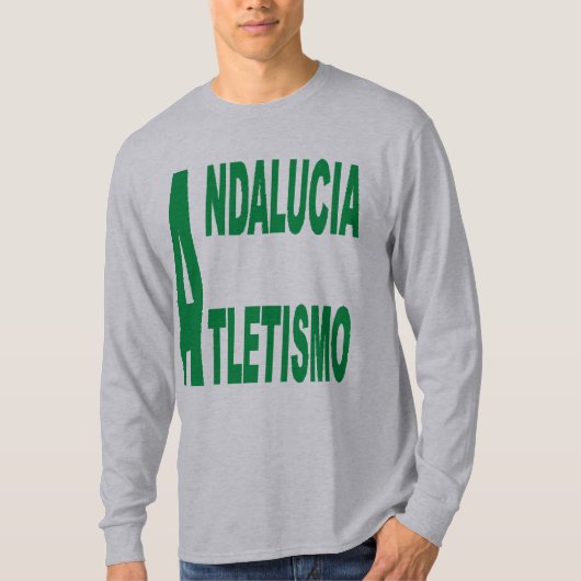 T-shirt basique gris ANDALUCIA ATLETISMO Tシャツ (正面)