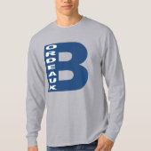 T-shirt basique gris  Design BORDEAUX Tシャツ (正面)