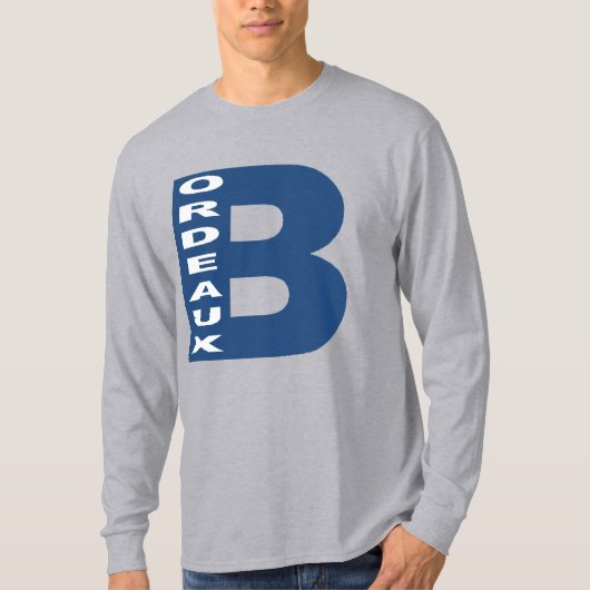 T-shirt basique gris Design BORDEAUX Tシャツ (正面)