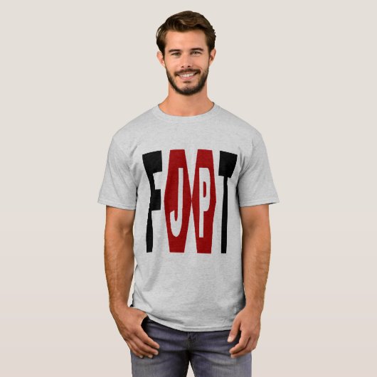 T-shirt basique gris Design FOOT JAPON Tシャツ (正面フル)