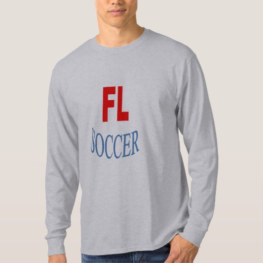 T-shirt basique gris FLORIDA SOCCER  Tシャツ (正面)