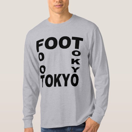 T-shirt basique gris FOOT TOKYO Tシャツ (正面)