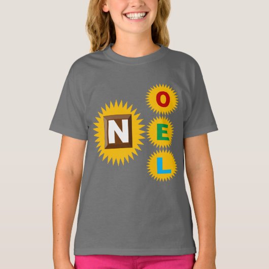 T-shirt basique gris fumée NOEL SOLEIL CHOCOLAT Tシャツ (正面)